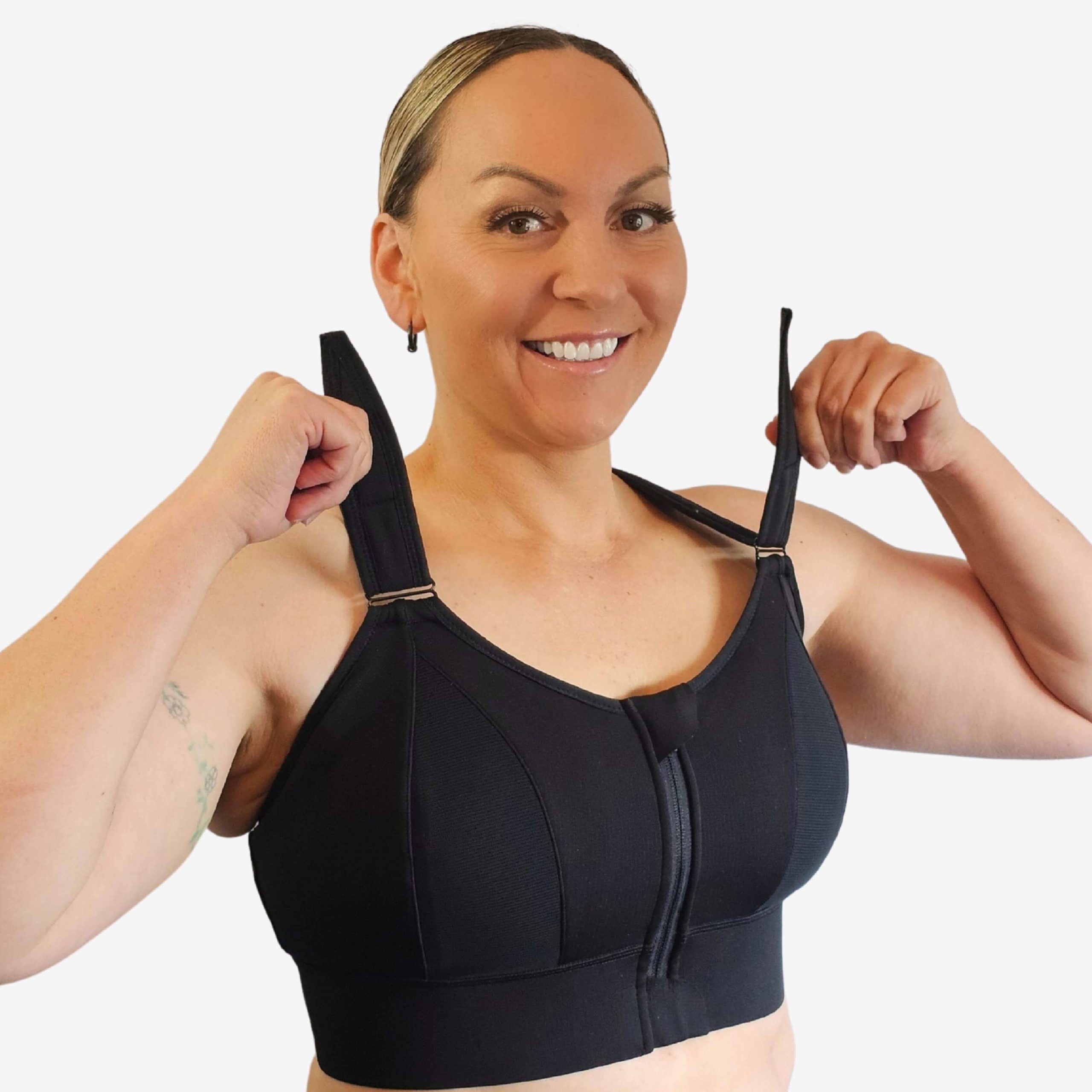Women's Adjustable Sports Bra High Impact Wireless Plus Size Workout Bras 